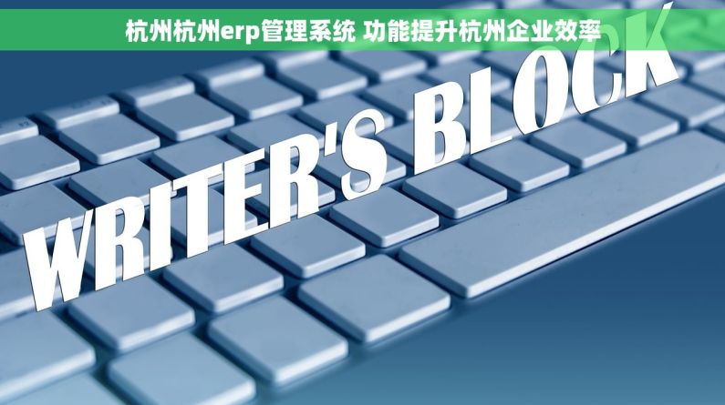 杭州杭州erp管理系统 功能提升杭州企业效率 杭州杭州erp管理系统 功能提升杭州企业效率