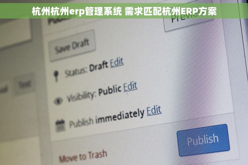 杭州杭州erp管理系统 需求匹配杭州ERP方案