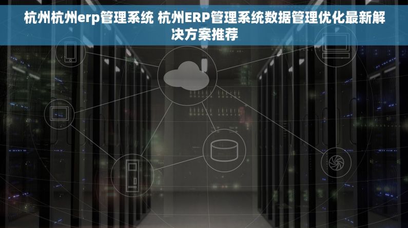 杭州杭州erp管理系统 杭州ERP管理系统数据管理优化最新解决方案推荐
