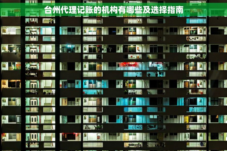 台州代理记账的机构有哪些及选择指南