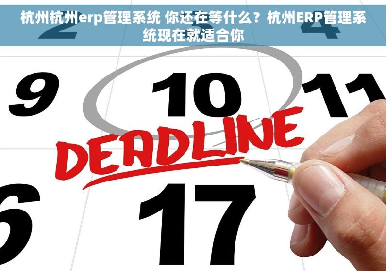 杭州杭州erp管理系统 你还在等什么？杭州ERP管理系统现在就适合你