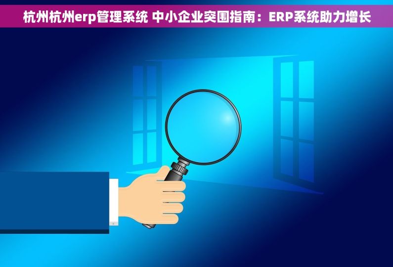 杭州杭州erp管理系统 中小企业突围指南：ERP系统助力增长