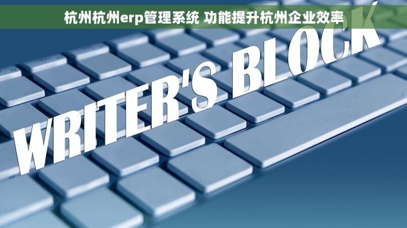 杭州杭州erp管理系统 功能提升杭州企业效率