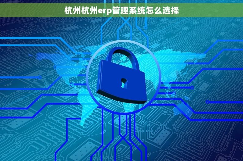 杭州杭州erp管理系统怎么选择