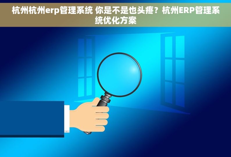 杭州杭州erp管理系统 你是不是也头疼？杭州ERP管理系统优化方案