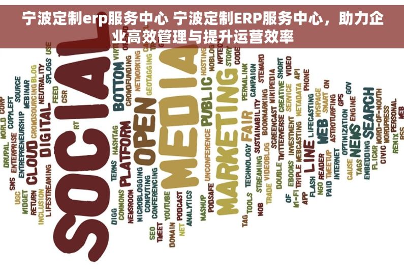 宁波定制erp服务中心 宁波定制ERP服务中心，助力企业高效管理与提升运营效率