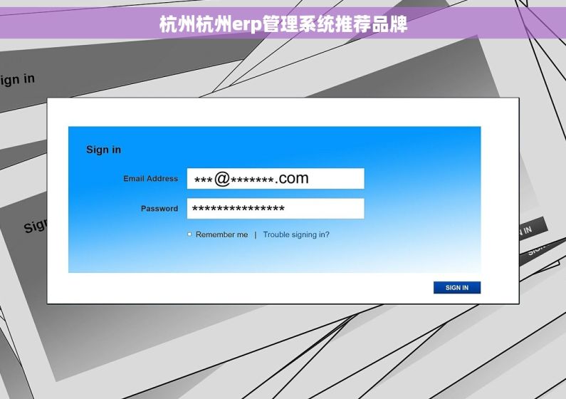 杭州杭州erp管理系统推荐品牌 杭州杭州erp管理系统推荐品牌