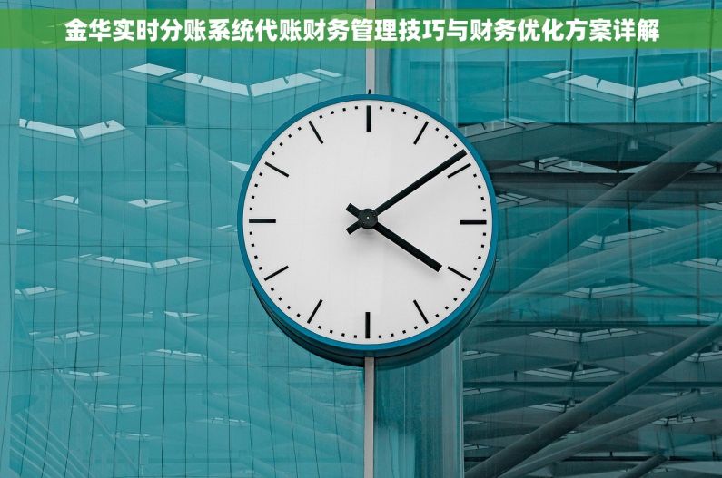 金华实时分账系统代账财务管理技巧与财务优化方案详解