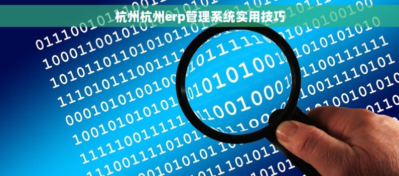 杭州杭州erp管理系统实用技巧