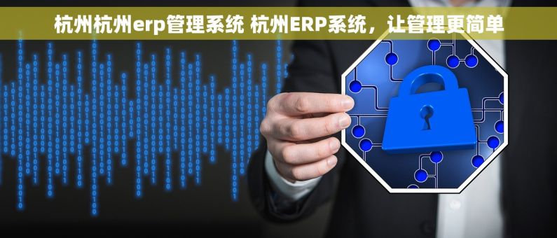 杭州杭州erp管理系统 杭州ERP系统，让管理更简单