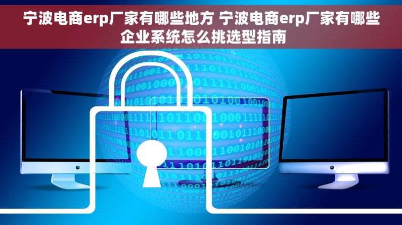 宁波电商erp厂家有哪些地方 宁波电商erp厂家有哪些 企业系统怎么挑选型指南