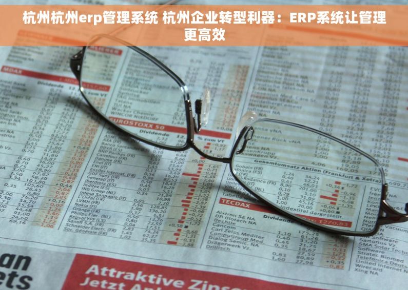 杭州杭州erp管理系统 杭州企业转型利器:ERP系统让管理更高效 杭州杭州erp管理系统 杭州企业转型利器:ERP系统让管理更高效