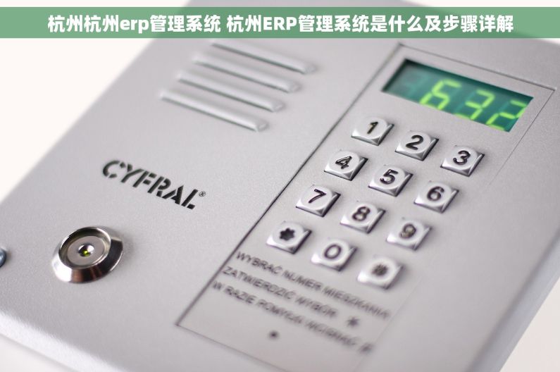 杭州杭州erp管理系统 杭州ERP管理系统是什么及步骤详解