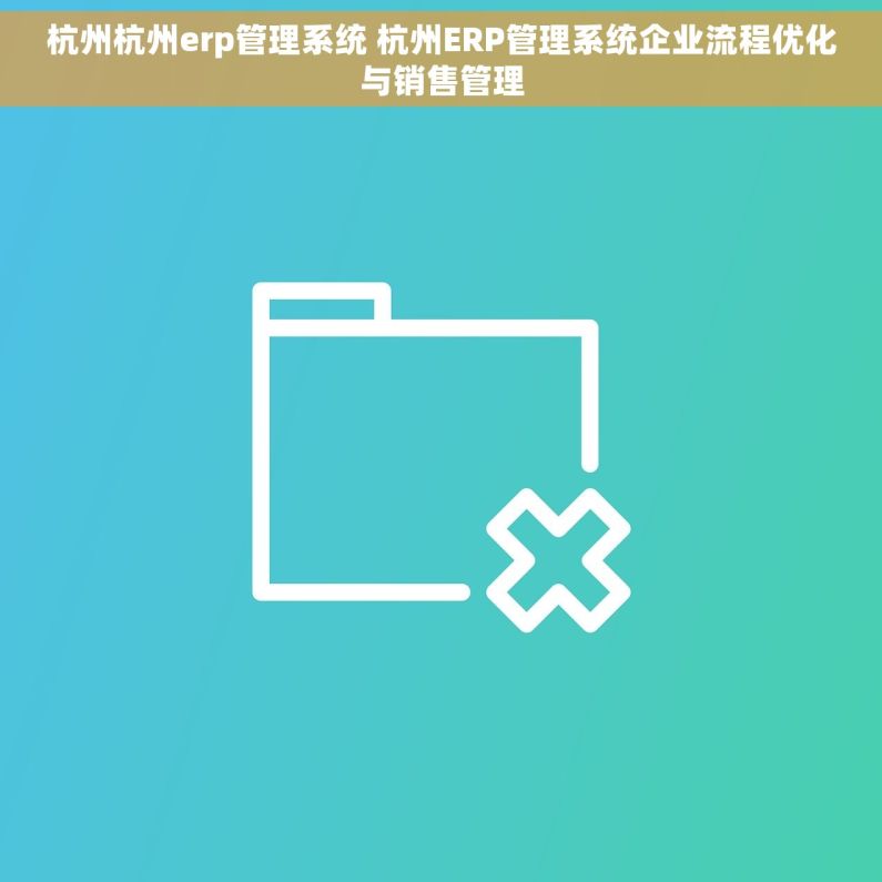杭州杭州erp管理系统 杭州ERP管理系统企业流程优化与销售管理 杭州杭州erp管理系统 杭州ERP管理系统企业流程优化与销售管理