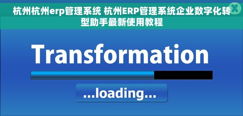 杭州杭州erp管理系统 杭州ERP管理系统企业数字化转型助手最新使用教程