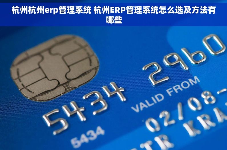 杭州杭州erp管理系统 杭州ERP管理系统怎么选及方法有哪些