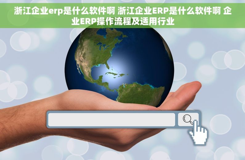 浙江企业erp是什么软件啊 浙江企业ERP是什么软件啊 企业ERP操作流程及适用行业
