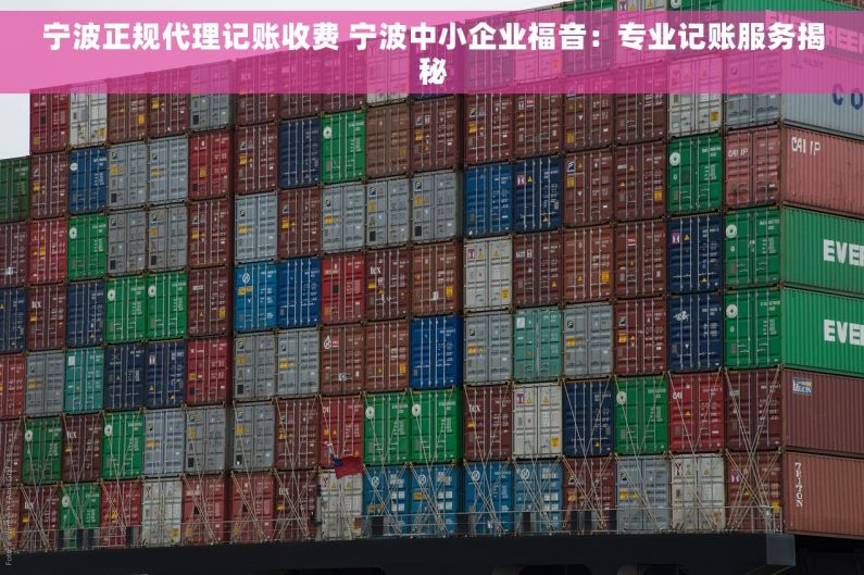 宁波正规代理记账收费 宁波中小企业福音:专业记账服务揭秘 宁波正规代理记账收费 宁波中小企业福音:专业记账服务揭秘