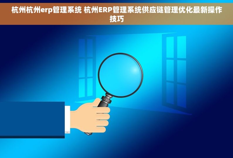 杭州杭州erp管理系统 杭州ERP管理系统供应链管理优化最新操作技巧 杭州杭州erp管理系统 杭州ERP管理系统供应链管理优化最新操作技巧