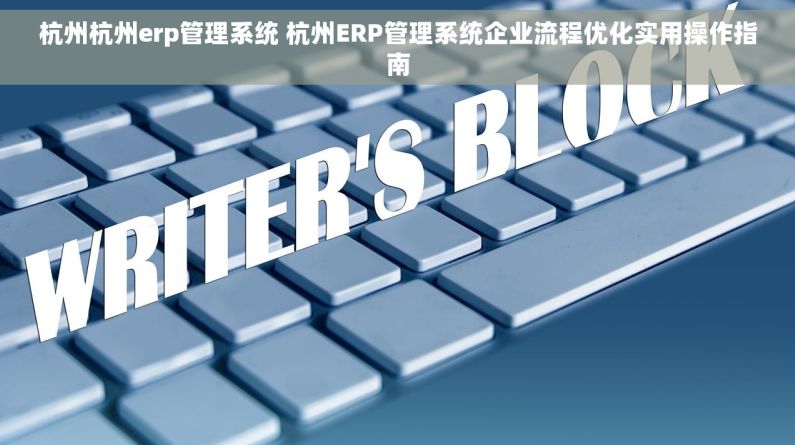 杭州杭州erp管理系统 杭州ERP管理系统企业流程优化实用操作指南