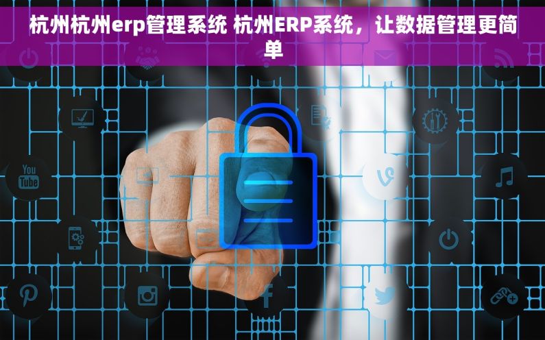 杭州杭州erp管理系统 杭州ERP系统，让数据管理更简单
