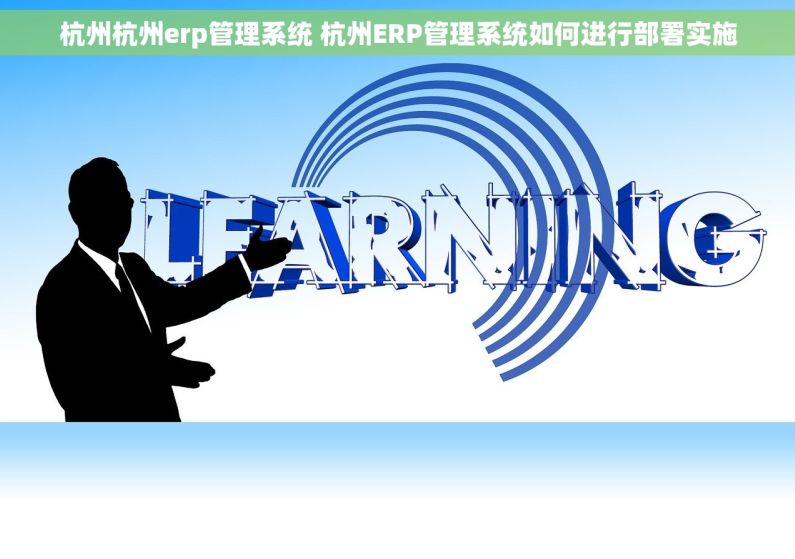 杭州杭州erp管理系统 杭州ERP管理系统如何进行部署实施