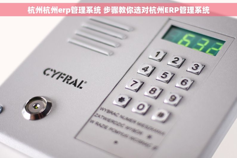 杭州杭州erp管理系统 步骤教你选对杭州ERP管理系统 杭州杭州erp管理系统 步骤教你选对杭州ERP管理系统