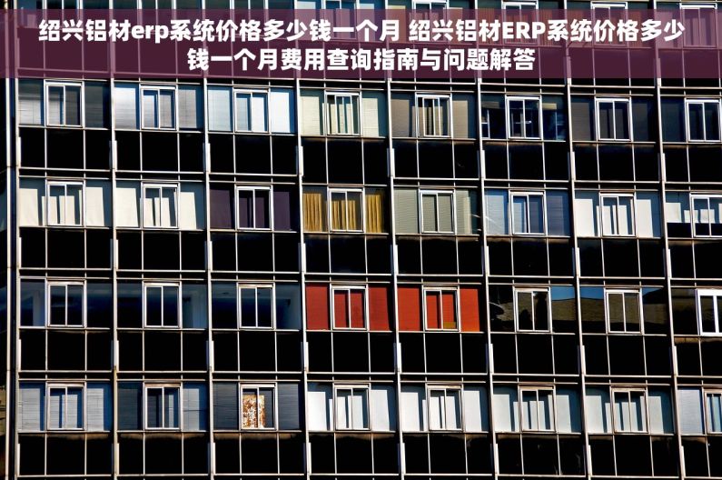 绍兴铝材erp系统价格多少钱一个月 绍兴铝材ERP系统价格多少钱一个月费用查询指南与问题解答