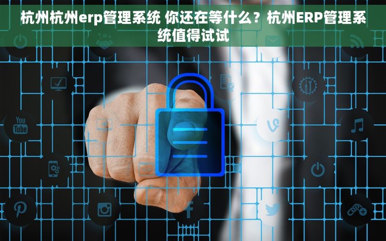 杭州杭州erp管理系统 你还在等什么？杭州ERP管理系统值得试试