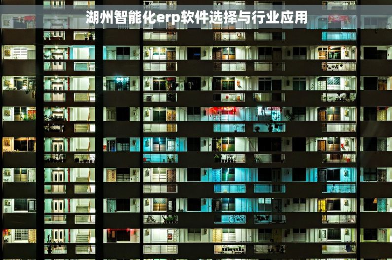 湖州智能化erp软件选择与行业应用