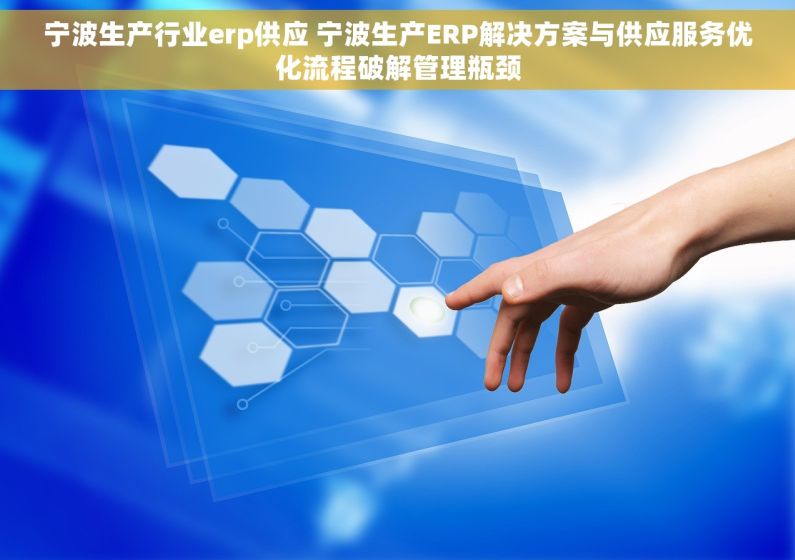 宁波生产行业erp供应 宁波生产ERP解决方案与供应服务优化流程破解管理瓶颈