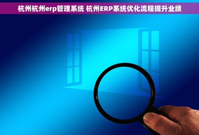 杭州杭州erp管理系统 杭州ERP系统优化流程提升业绩
