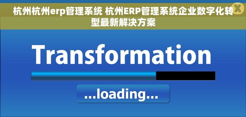 杭州杭州erp管理系统 杭州ERP管理系统企业数字化转型最新解决方案