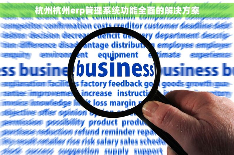 杭州杭州erp管理系统功能全面的解决方案
