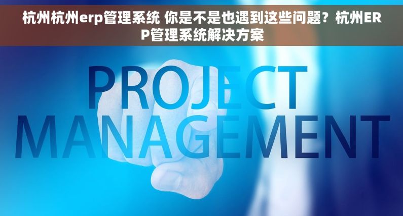 杭州杭州erp管理系统 你是不是也遇到这些问题？杭州ERP管理系统解决方案