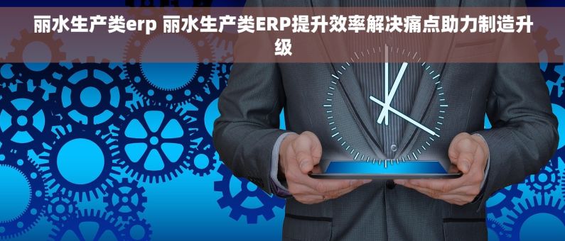 丽水生产类erp 丽水生产类ERP提升效率解决痛点助力制造升级