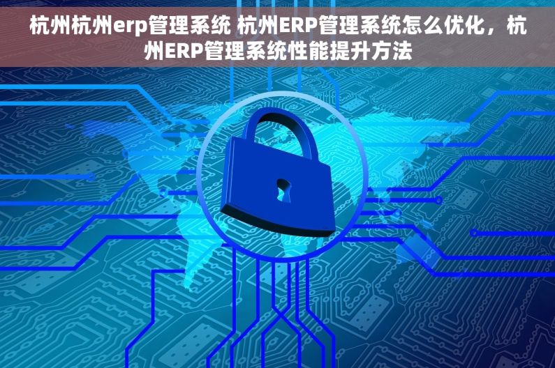 杭州杭州erp管理系统 杭州ERP管理系统怎么优化，杭州ERP管理系统性能提升方法