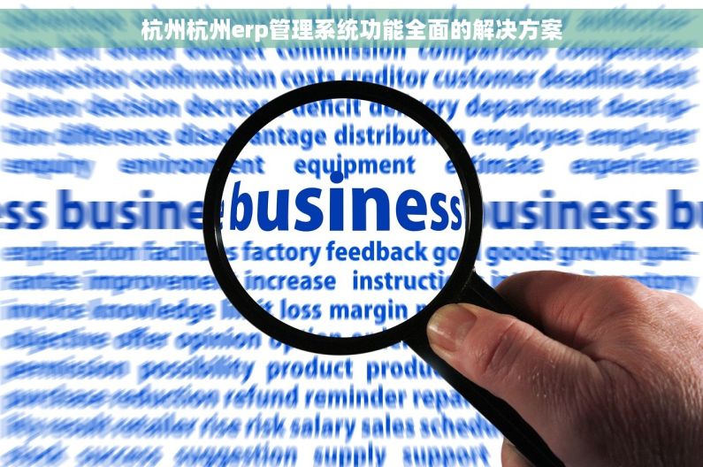 杭州杭州erp管理系统功能全面的解决方案 杭州杭州erp管理系统功能全面的解决方案