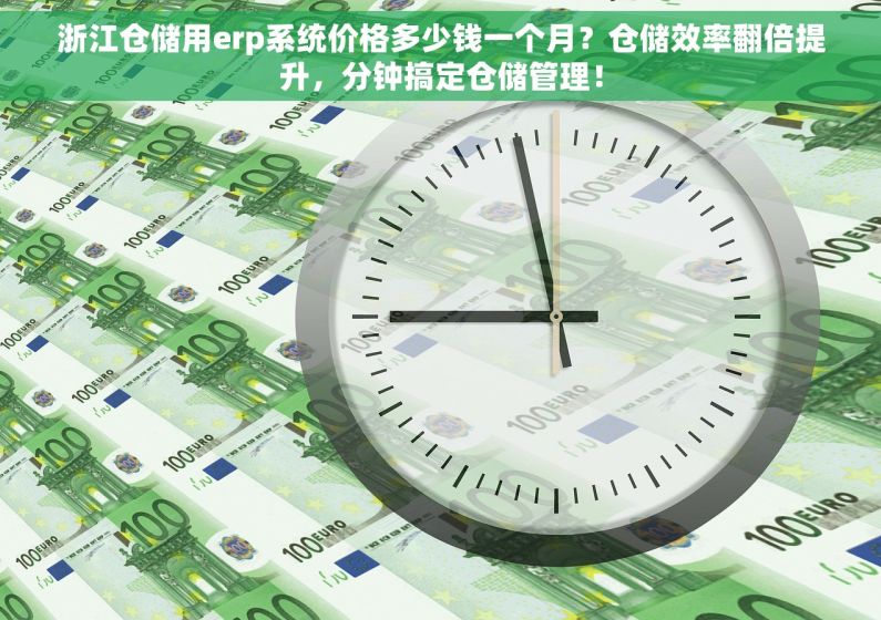 浙江仓储用erp系统价格多少钱一个月？仓储效率翻倍提升，分钟搞定仓储管理！