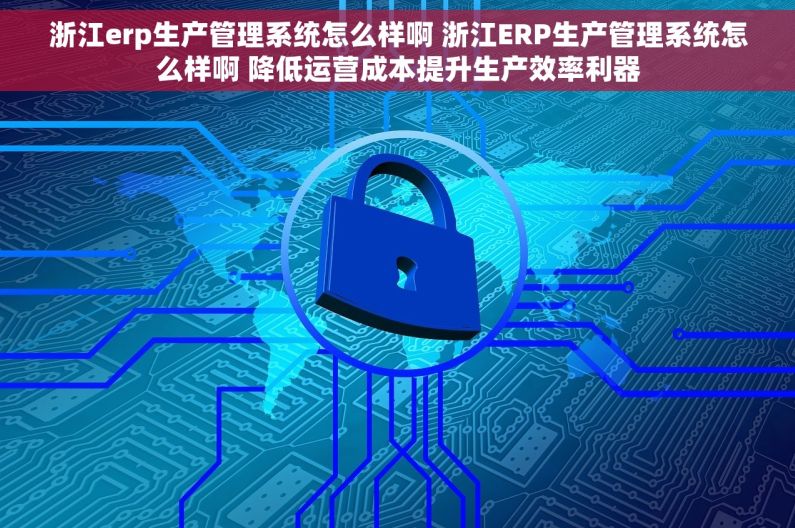 浙江erp生产管理系统怎么样啊 浙江ERP生产管理系统怎么样啊 降低运营成本提升生产效率利器