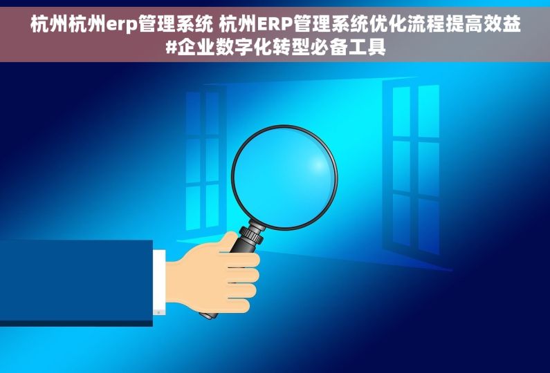 杭州杭州erp管理系统 杭州ERP管理系统优化流程提高效益#企业数字化转型必备工具