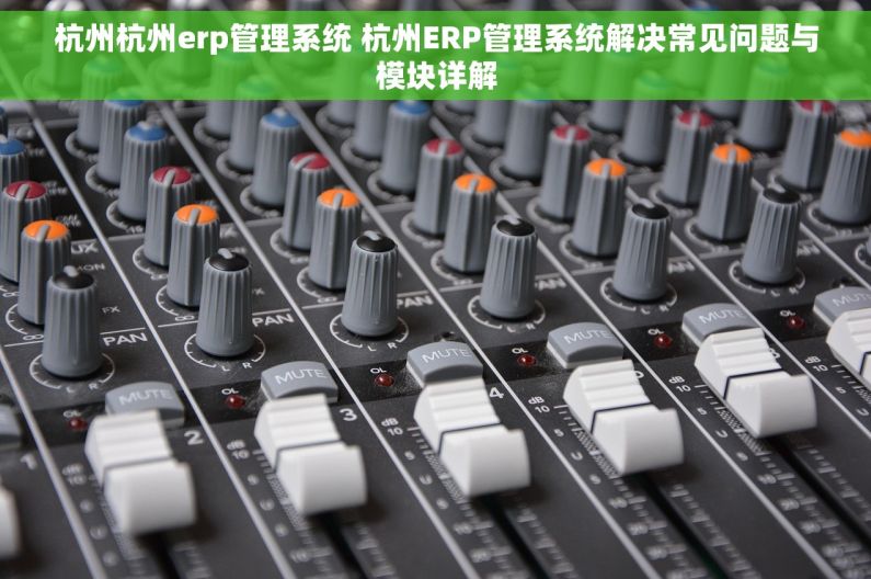 杭州杭州erp管理系统 杭州ERP管理系统解决常见问题与模块详解 杭州杭州erp管理系统 杭州ERP管理系统解决常见问题与模块详解