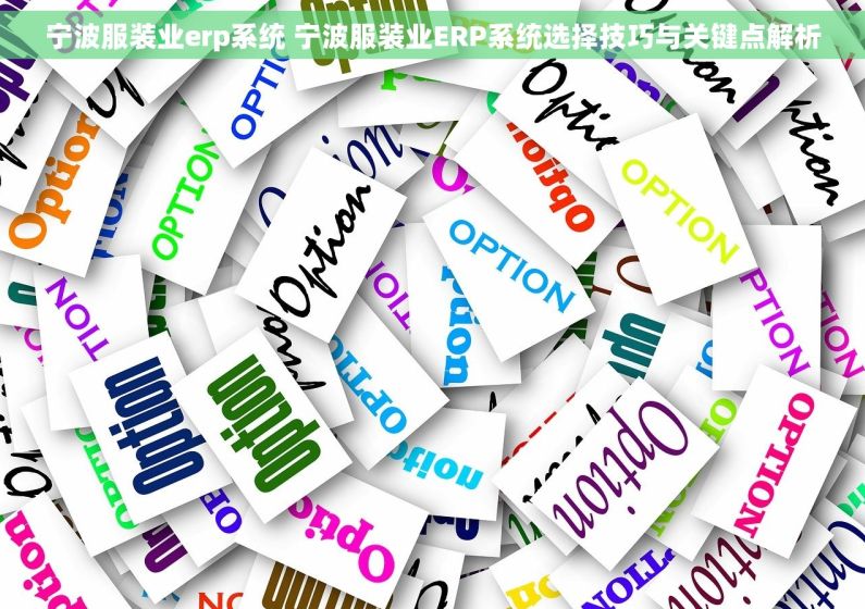 宁波服装业erp系统 宁波服装业ERP系统选择技巧与关键点解析 宁波服装业erp系统 宁波服装业ERP系统选择技巧与关键点解析