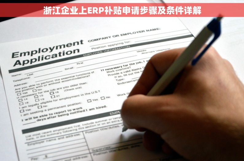 浙江企业上ERP补贴申请步骤及条件详解 浙江企业上ERP补贴申请步骤及条件详解