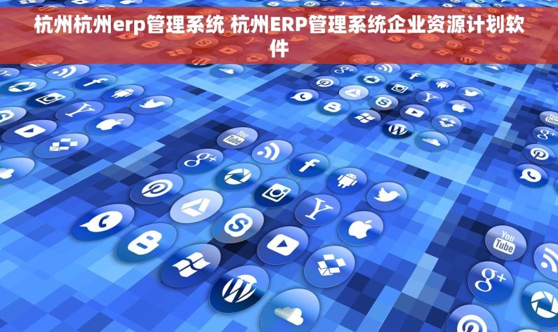 杭州杭州erp管理系统 杭州ERP管理系统企业资源计划软件