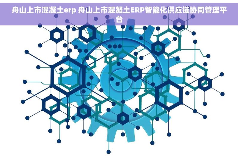 舟山上市混凝土erp 舟山上市混凝土ERP智能化供应链协同管理平台
