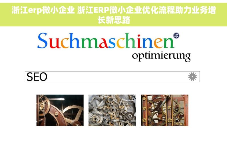 浙江erp微小企业 浙江ERP微小企业优化流程助力业务增长新思路
