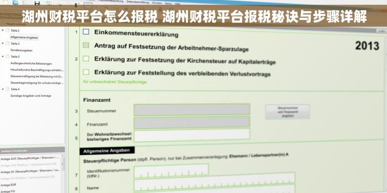 湖州财税平台怎么报税 湖州财税平台报税秘诀与步骤详解 湖州财税平台怎么报税 湖州财税平台报税秘诀与步骤详解