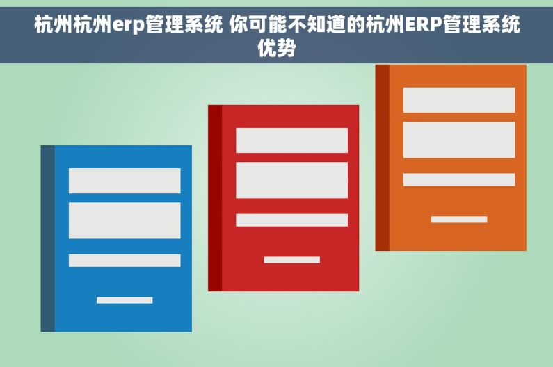杭州杭州erp管理系统 你可能不知道的杭州ERP管理系统优势