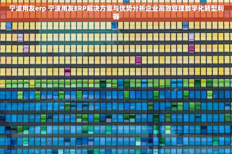 宁波用友erp 宁波用友ERP解决方案与优势分析企业高效管理数字化转型利器